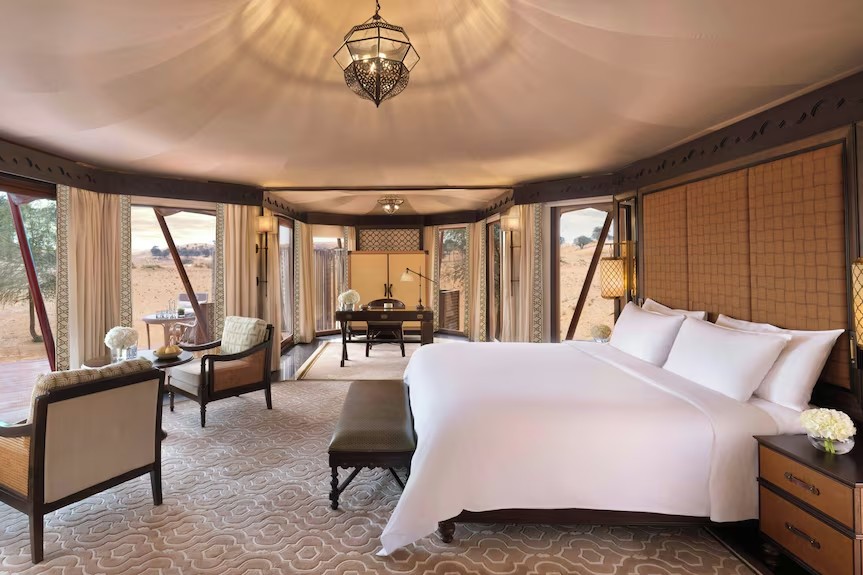 Private desert tent-villa interior, Al Wadi Desert