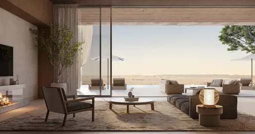 Ritz-Carlton Residences Al Wadi Desert — villa living area
