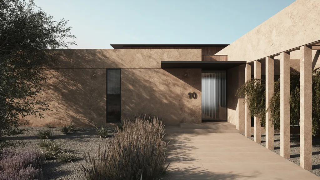 Ritz-Carlton Residences Al Wadi Desert — villa entrance