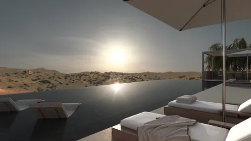 Ritz-Carlton Residences Al Wadi Desert — poolside lounge